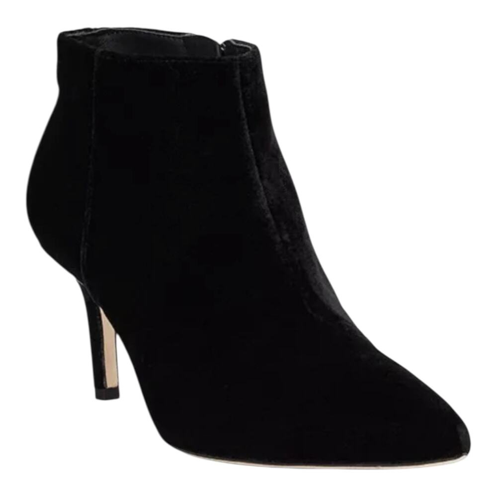 Lauren Ralph Lauren Women's Lizie Velvet High Heel Ankle Booties Black Size 6
